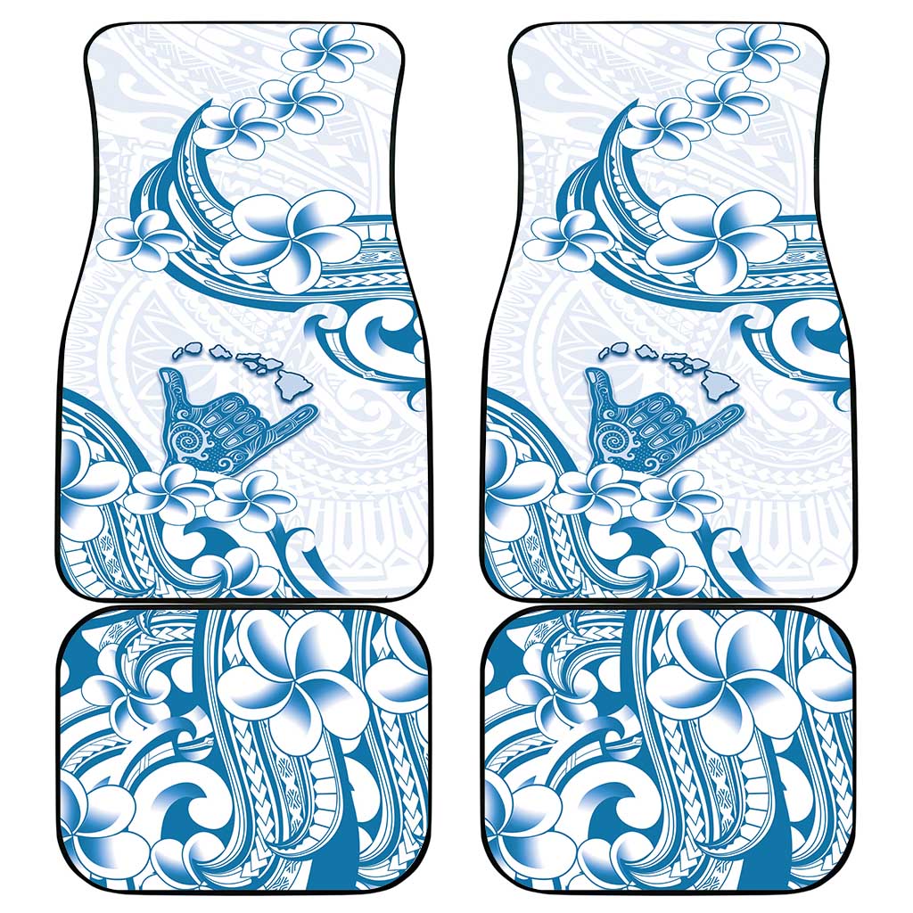 Aloha Hawaii Shaka Car Mats Hang Loose Blue Version - Polynesian Pride