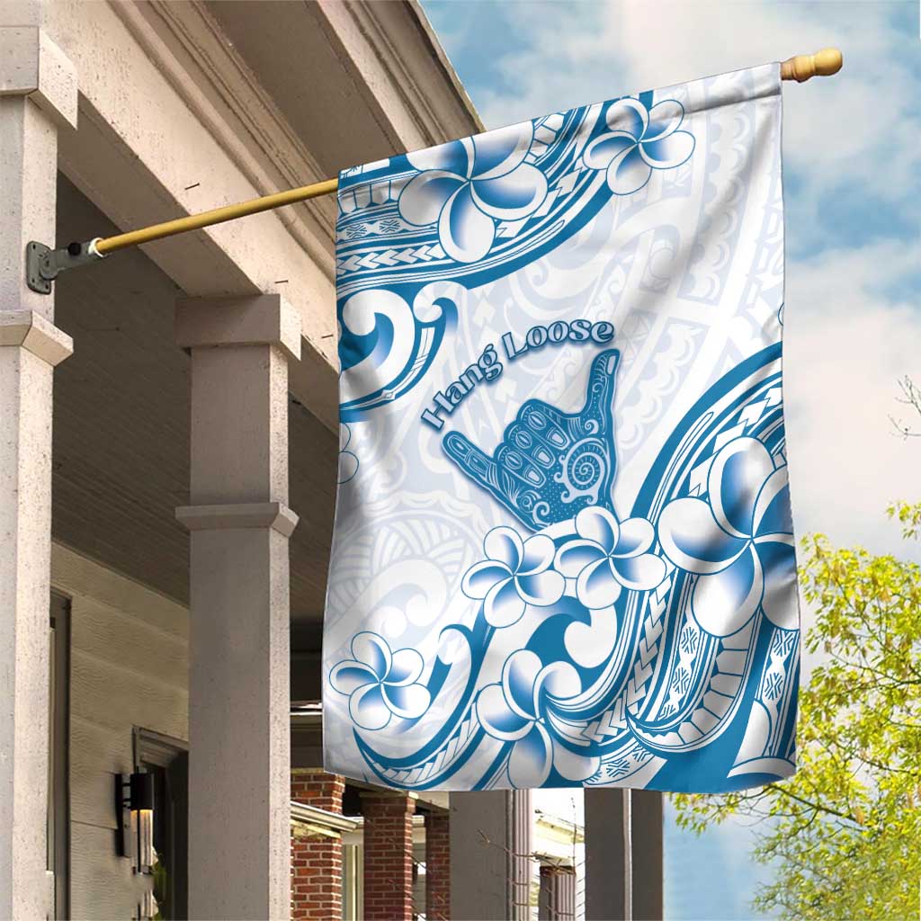 Aloha Hawaii Shaka Garden Flag Hang Loose Blue Version - Polynesian Pride