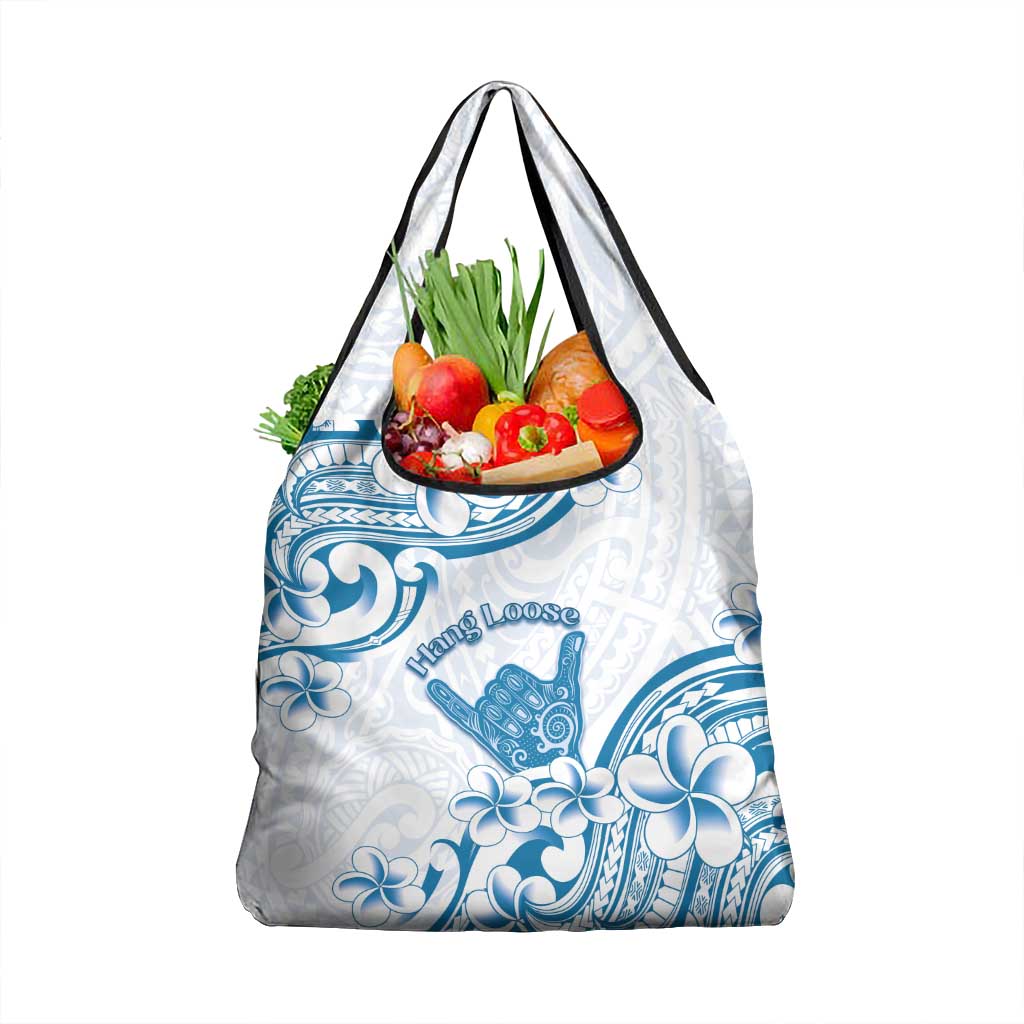 Aloha Hawaii Shaka Grocery Bag Hang Loose Blue Version - Polynesian Pride