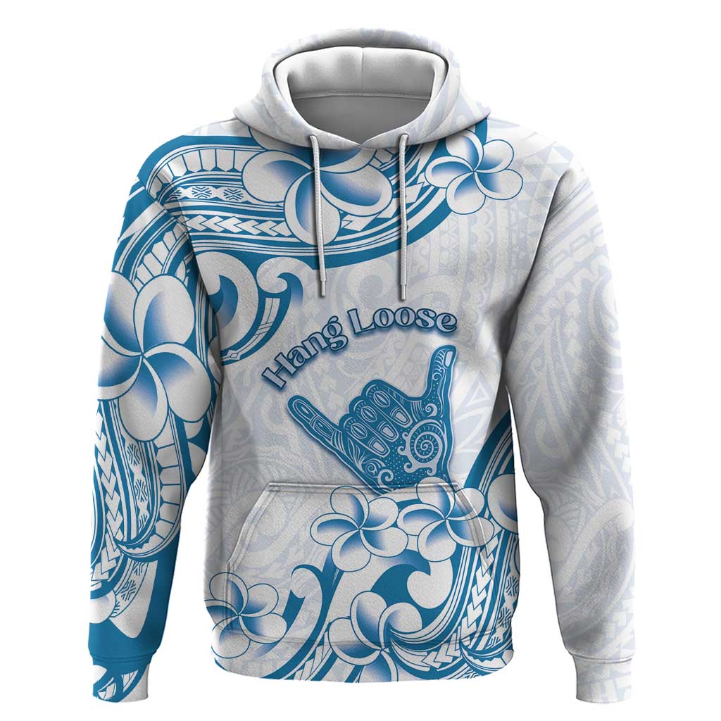 Aloha Hawaii Shaka Hoodie Hang Loose Blue Version - Polynesian Pride
