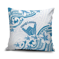 Aloha Hawaii Shaka Pillow Cover Hang Loose Blue Version - Polynesian Pride