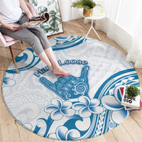 Aloha Hawaii Shaka Round Carpet Hang Loose Blue Version - Polynesian Pride