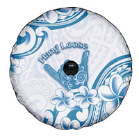 Aloha Hawaii Shaka Spare Tire Cover Hang Loose Blue Version - Polynesian Pride