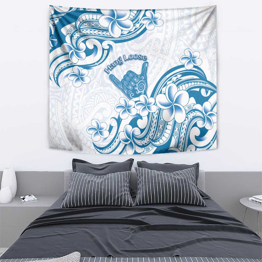 Aloha Hawaii Shaka Tapestry Hang Loose Blue Version - Polynesian Pride