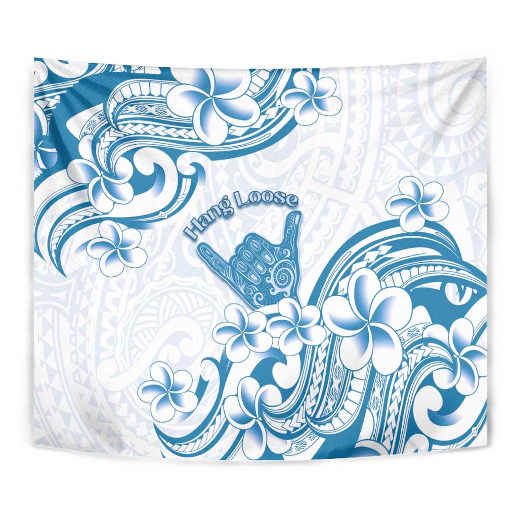 Aloha Hawaii Shaka Tapestry Hang Loose Blue Version - Polynesian Pride