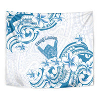 Aloha Hawaii Shaka Tapestry Hang Loose Blue Version - Polynesian Pride