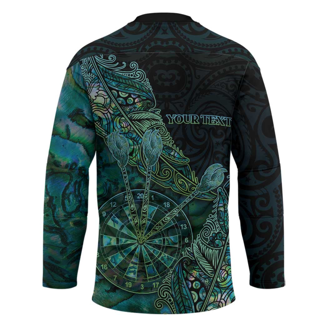 Personalised New Zealand Dart Hockey Jersey Maori Fern With Paua Shell - Polynesian Pride