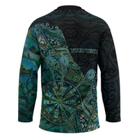 Personalised New Zealand Dart Hockey Jersey Maori Fern With Paua Shell - Polynesian Pride
