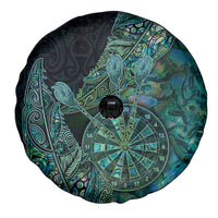New Zealand Dart Spare Tire Cover Maori Fern With Paua Shell - Polynesian Pride