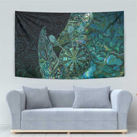 New Zealand Dart Tapestry Maori Fern With Paua Shell - Polynesian Pride