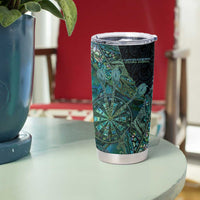 Personalised New Zealand Dart Tumbler Cup Maori Fern With Paua Shell - Polynesian Pride