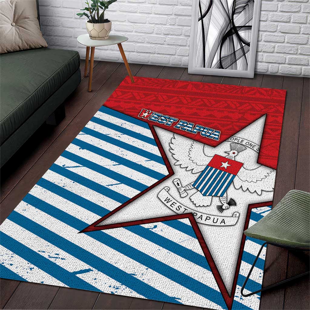 West Papua Morning Star Area Rug One People One Soul - Polynesian Pride