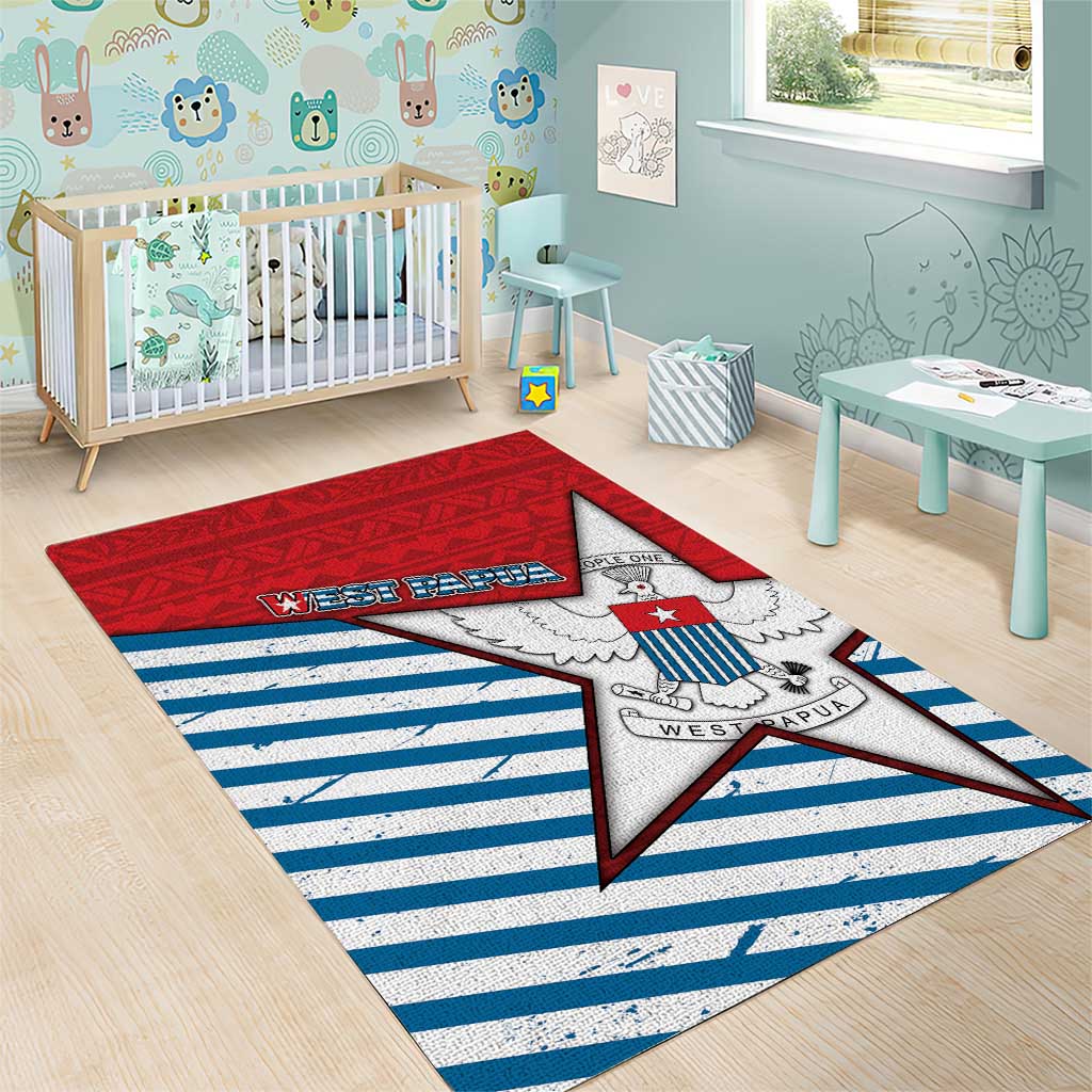 West Papua Morning Star Area Rug One People One Soul - Polynesian Pride