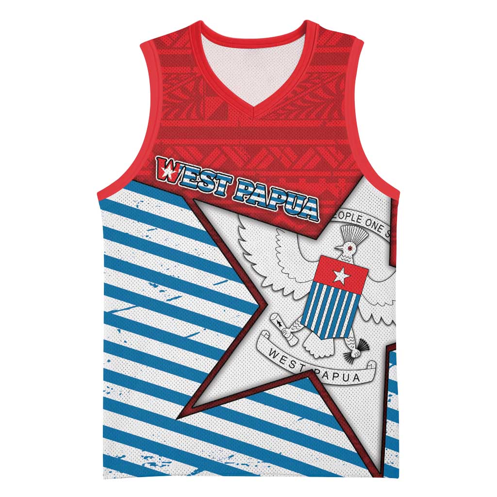 West Papua Morning Star Basketball Jersey One People One Soul - Polynesian Pride
