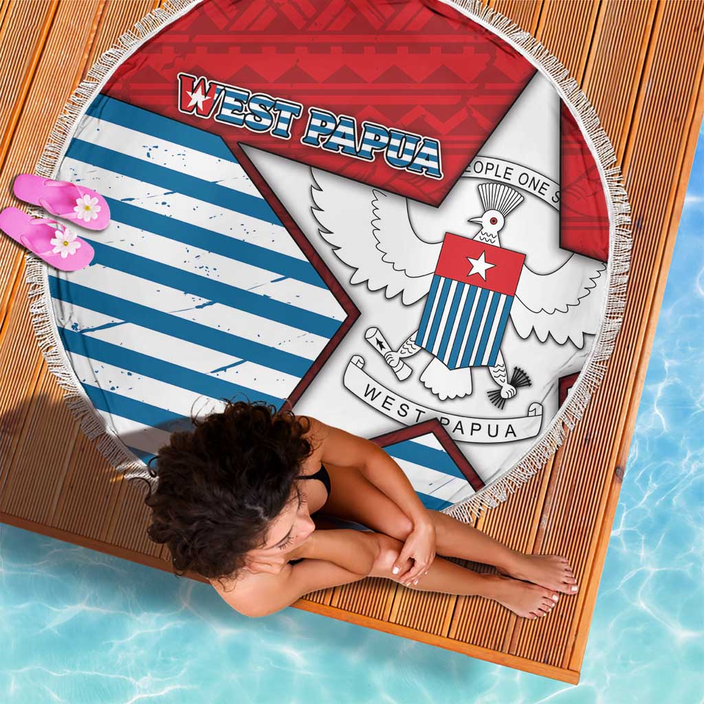 West Papua Morning Star Beach Blanket One People One Soul - Polynesian Pride