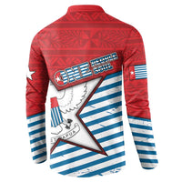 West Papua Morning Star Button Sweatshirt One People One Soul - Polynesian Pride