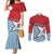 West Papua Morning Star Couples Matching Mermaid Dress and Long Sleeve Button Shirt One People One Soul - Polynesian Pride