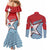 West Papua Morning Star Couples Matching Mermaid Dress and Long Sleeve Button Shirt One People One Soul - Polynesian Pride