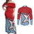 West Papua Morning Star Couples Matching Off Shoulder Maxi Dress and Long Sleeve Button Shirt One People One Soul - Polynesian Pride