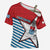 West Papua Morning Star Cross Shoulder Shirt One People One Soul - Polynesian Pride
