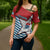 West Papua Morning Star Cross Shoulder Shirt One People One Soul - Polynesian Pride