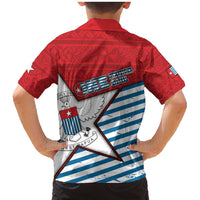 West Papua Morning Star Family Matching Mermaid Dress and Hawaiian Shirt One People One Soul DT05 - Polynesian Pride