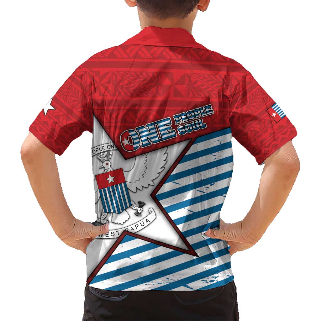 West Papua Morning Star Hawaiian Shirt One People One Soul - Polynesian Pride