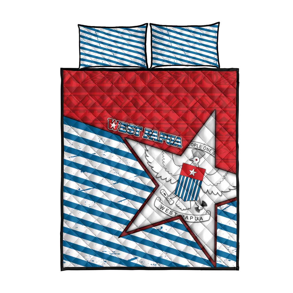 West Papua Morning Star Quilt Bed Set One People One Soul - Polynesian Pride