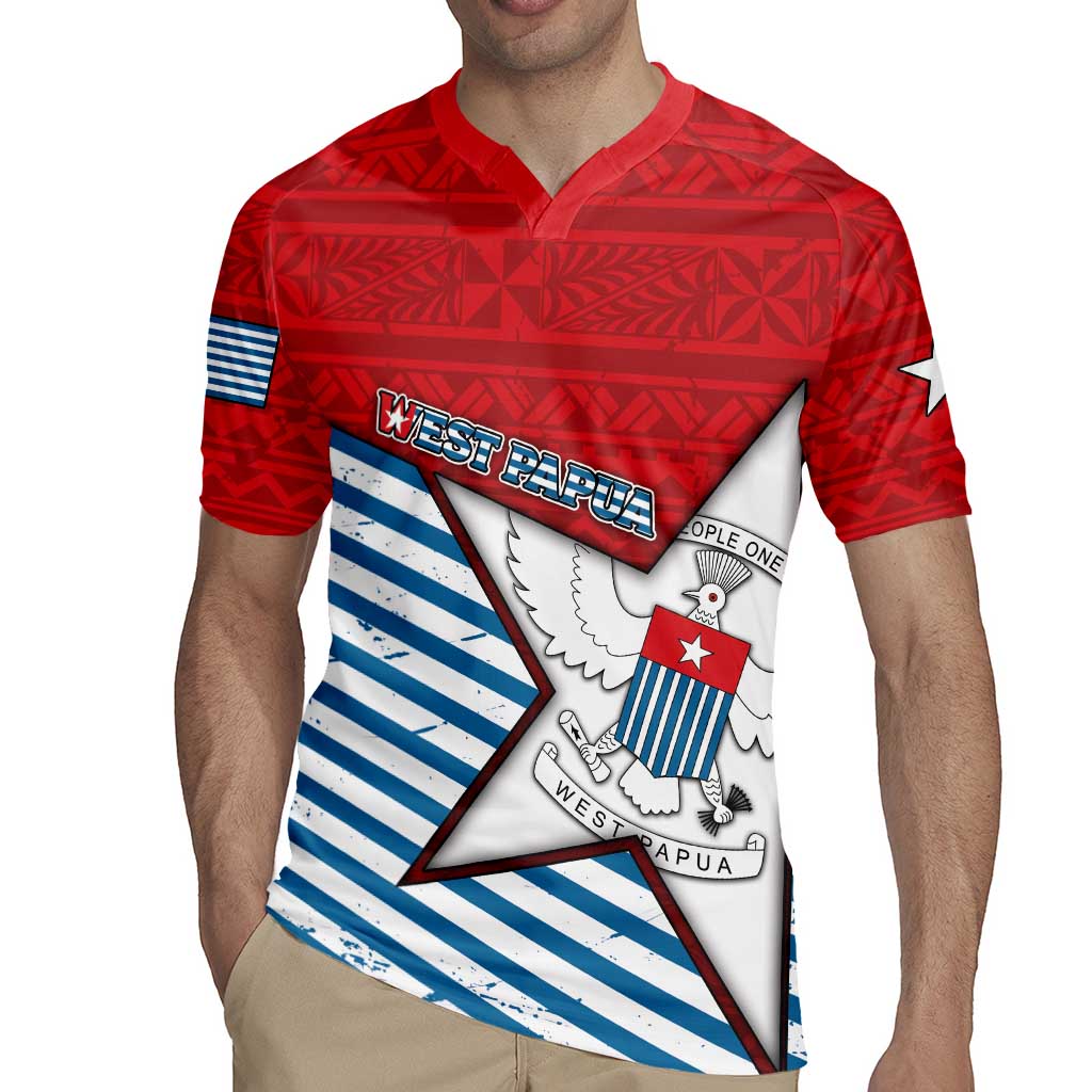 West Papua Morning Star Rugby Jersey One People One Soul - Polynesian Pride