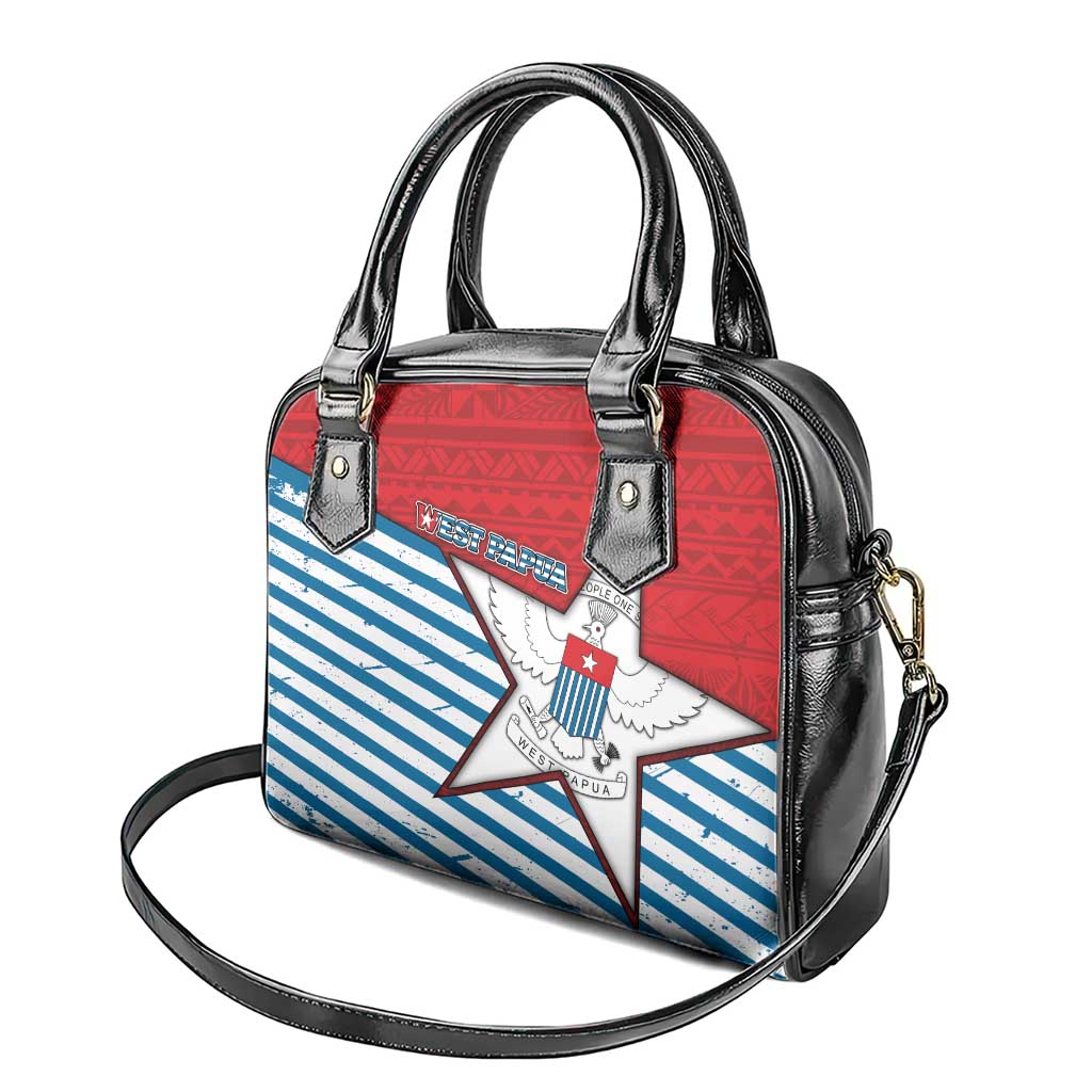 West Papua Morning Star Shoulder Handbag One People One Soul - Polynesian Pride
