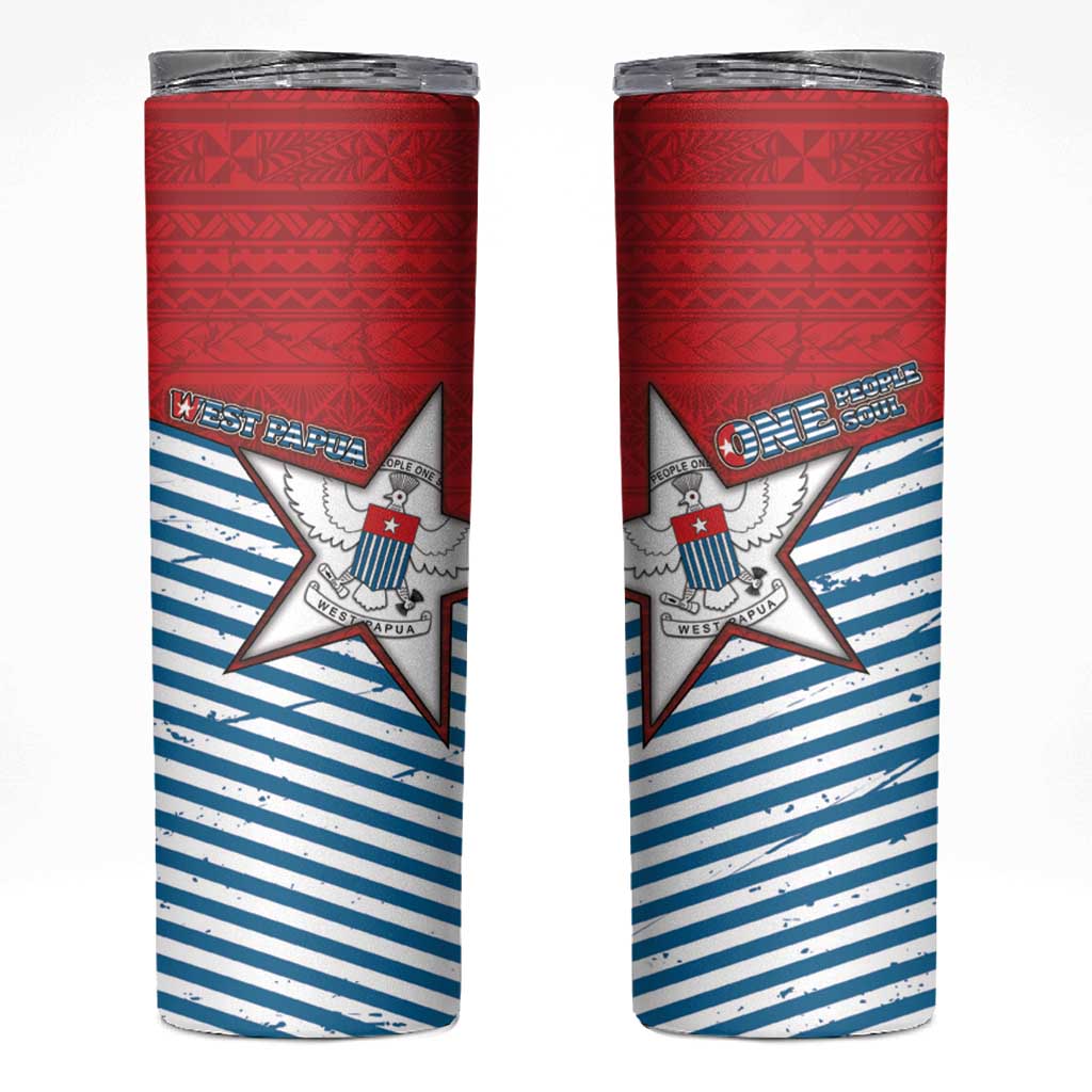West Papua Morning Star Skinny Tumbler One People One Soul - Polynesian Pride