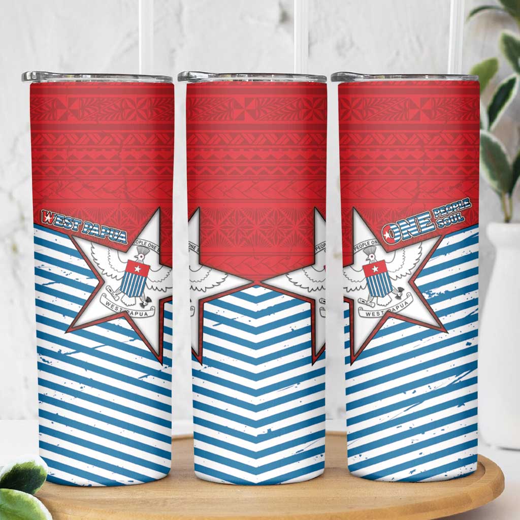 West Papua Morning Star Skinny Tumbler One People One Soul - Polynesian Pride