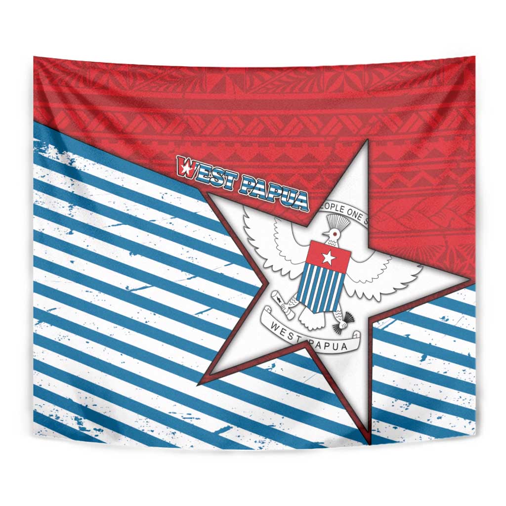 West Papua Morning Star Tapestry One People One Soul - Polynesian Pride