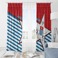 West Papua Morning Star Window Curtain One People One Soul - Polynesian Pride