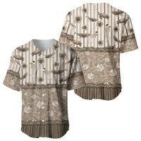 Hawaii Christmas In July Baseball Jersey Beige Mele Kalikimaka Sea Animals DT05 - Polynesian Pride