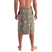 Hawaii Christmas In July Lavalava Beige Mele Kalikimaka Sea Animals DT05 - Polynesian Pride