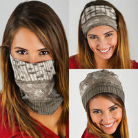 Hawaii Christmas In July Neck Gaiter Beige Mele Kalikimaka Sea Animals DT05 - Polynesian Pride