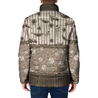 Hawaii Christmas In July Padded Jacket Beige Mele Kalikimaka Sea Animals DT05 - Polynesian Pride