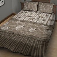 Hawaii Christmas In July Quilt Bed Set Beige Mele Kalikimaka Sea Animals DT05 - Polynesian Pride