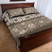Hawaii Christmas In July Quilt Bed Set Beige Mele Kalikimaka Sea Animals DT05 - Polynesian Pride