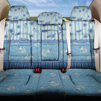 Hawaii Christmas In July Back Car Seat Cover Sky Blue Mele Kalikimaka Sea Animals