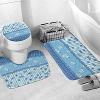 Hawaii Christmas In July Bathroom Set Sky Blue Mele Kalikimaka Sea Animals
