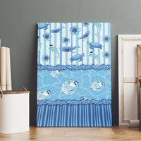 Hawaii Christmas In July Canvas Wall Art Sky Blue Mele Kalikimaka Sea Animals DT05 - Polynesian Pride