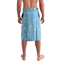 Hawaii Christmas In July Lavalava Sky Blue Mele Kalikimaka Sea Animals DT05 - Polynesian Pride