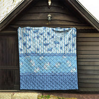 Hawaii Christmas In July Quilt Sky Blue Mele Kalikimaka Sea Animals DT05 - Polynesian Pride