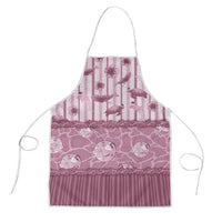 Hawaii Christmas In July Apron Dusty Pink Mele Kalikimaka Sea Animals DT05 Pink - Polynesian Pride