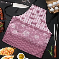Hawaii Christmas In July Apron Dusty Pink Mele Kalikimaka Sea Animals DT05 Pink - Polynesian Pride