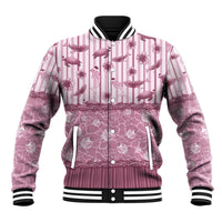 Hawaii Christmas In July Baseball Jacket Dusty Pink Mele Kalikimaka Sea Animals DT05 Unisex Pink - Polynesian Pride