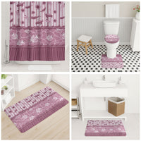 Hawaii Christmas In July Bathroom Set Dusty Pink Mele Kalikimaka Sea Animals DT05 - Polynesian Pride