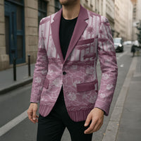 Hawaii Christmas In July Blazer Dusty Pink Mele Kalikimaka Sea Animals DT05 - Polynesian Pride